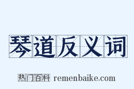 琴道反义词是什么意思的图片